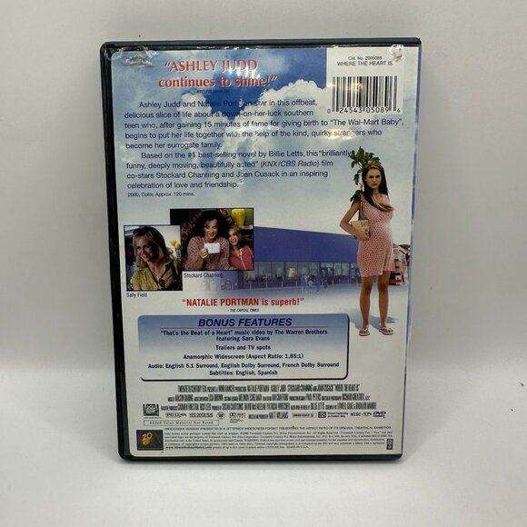 Where the Heart Is DVD Movie 20th Century Fox Rated PG-13 NTSC Widescreen - Picture 3 of 4